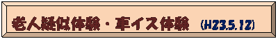 z: Vl^̌EԃCX̌  (H23.5.12)