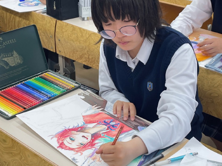 美術部の活動写真