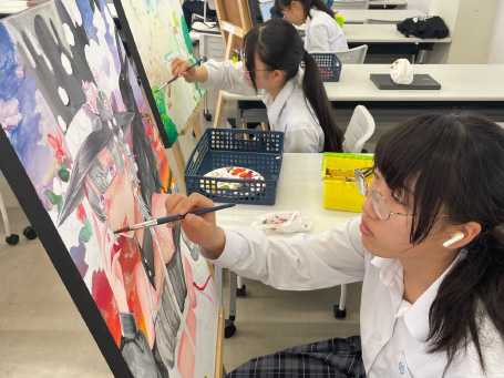 美術部の活動写真