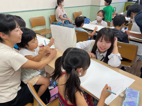 美術部の活動写真