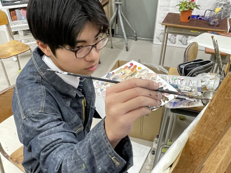 美術部の活動写真