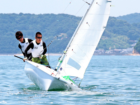 ヨット部の活動写真